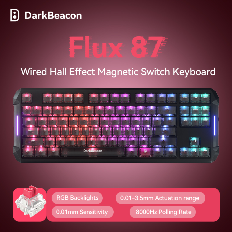 Pc Gaming Editing - DarkBeacon Wired Magnetic Switch Keyboard Type-C