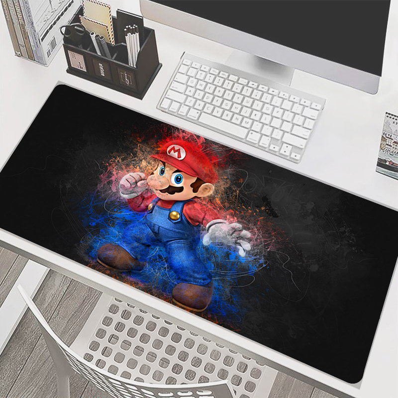 Gaming Pc Equipment - 90x40cm Mouse Pad M-Mario Anime Gamer