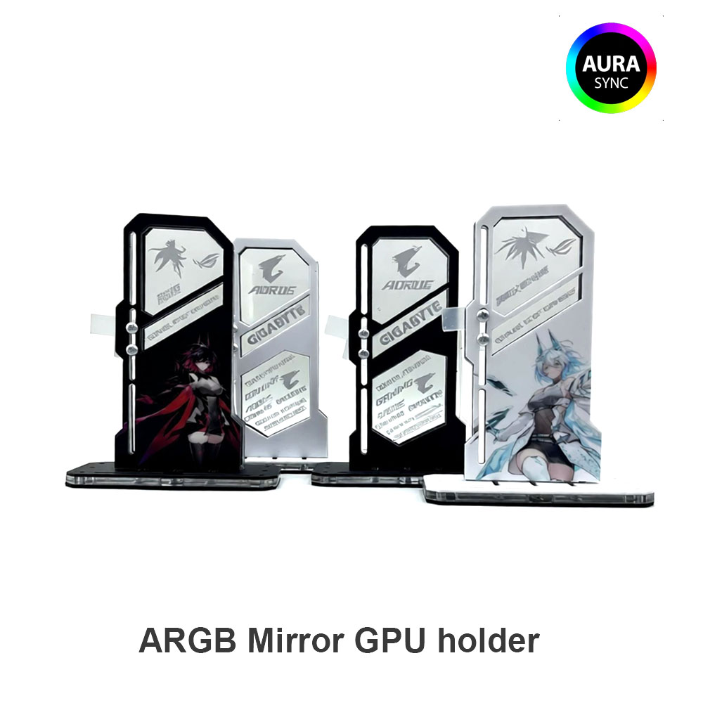 Gaming Pc Equipment - DIY Mirror VGA Holder ARGB Gamer
