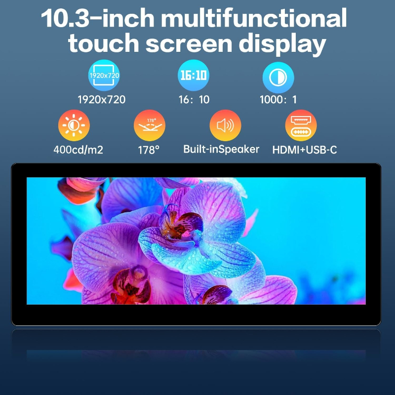 10.3inch Small Touchscreen Mon - Pc Gaming On Android reseña y precio