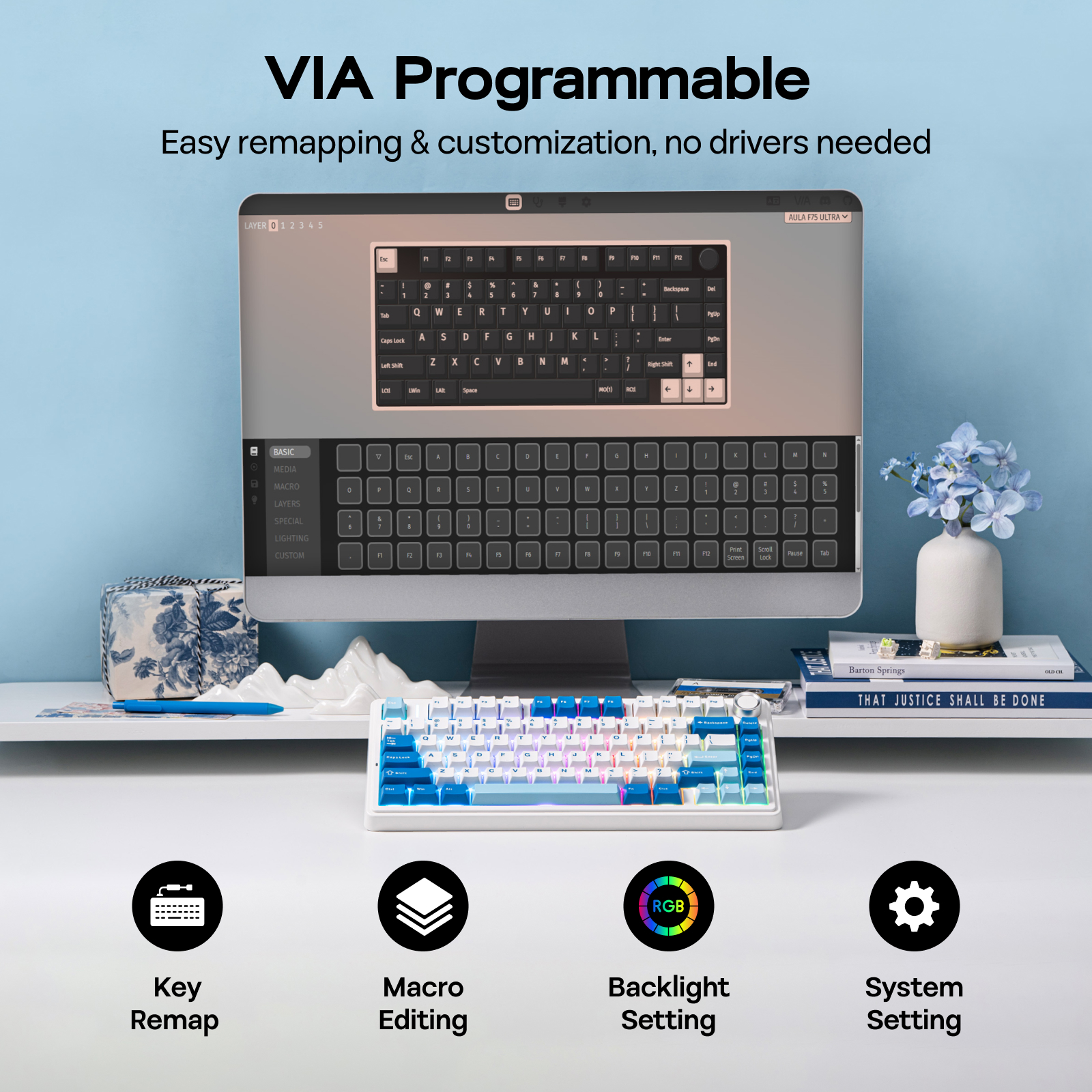 EPOMAKER x AULA F75 Ultra 75%  - Pc Gaming Qwerty reseña y precio