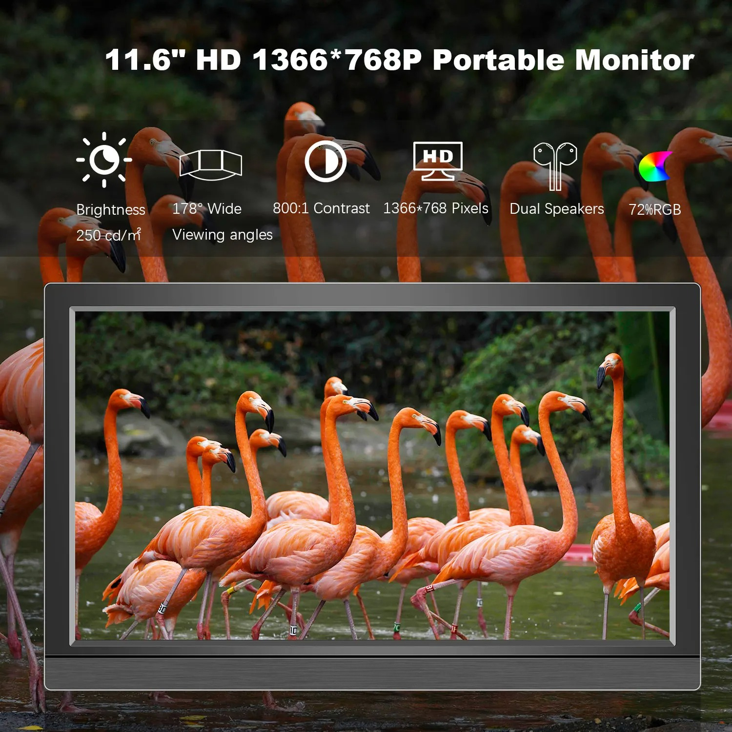 1366*768 11.6-inch Portable Mo - Pc Gaming On Android reseña y precio