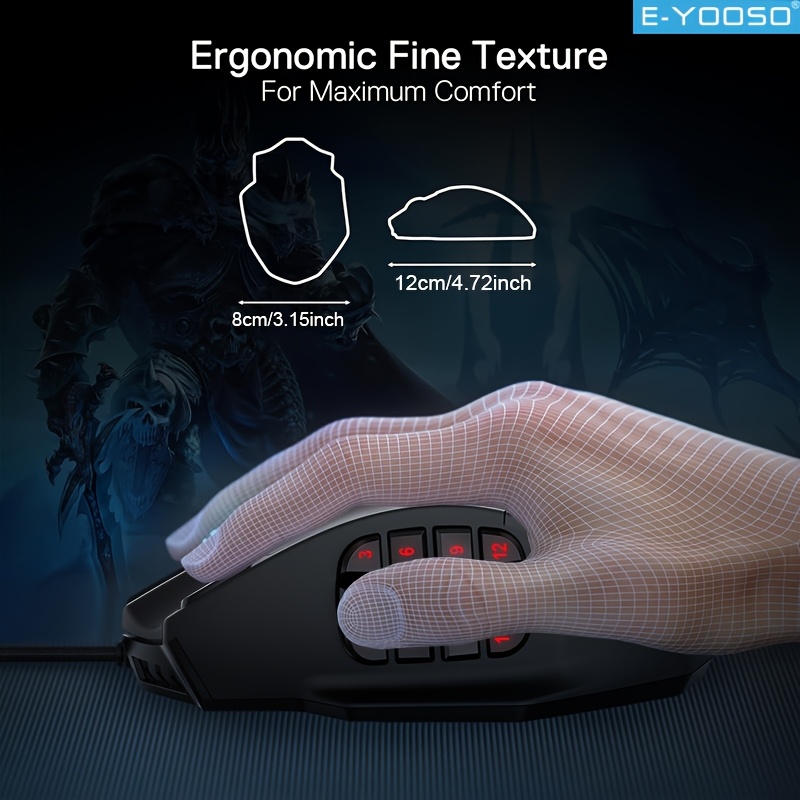 E-YOOSO RGB Wired Gaming Mouse - Pc Gaming Editing reseña y precio