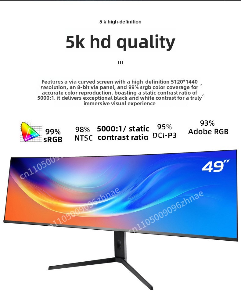 49 Inch Ultrawide Curved Monit - High Refresh Monitor reseña y precio