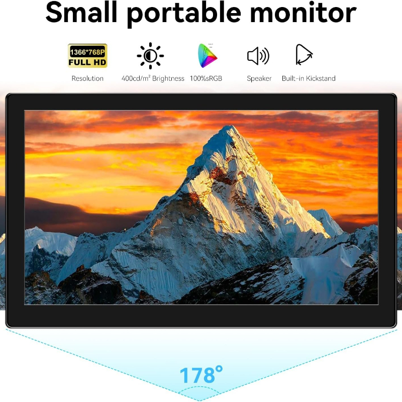 Small Touchscreen Monitor 10.1 - Pc Gaming On Android reseña y precio
