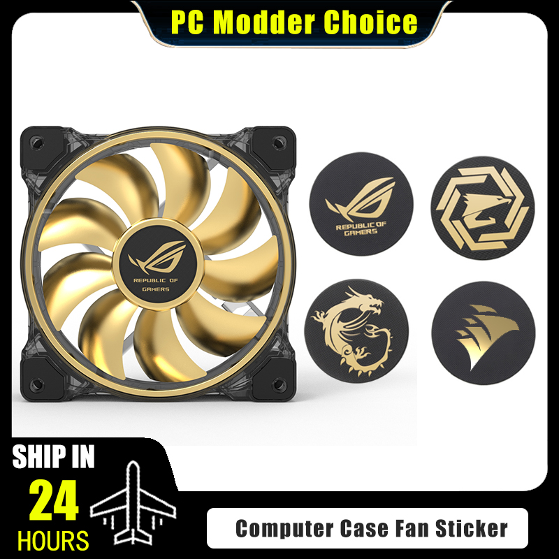 Computer Case Fan Logo Sticker - Gaming Pc Equipment reseña y precio