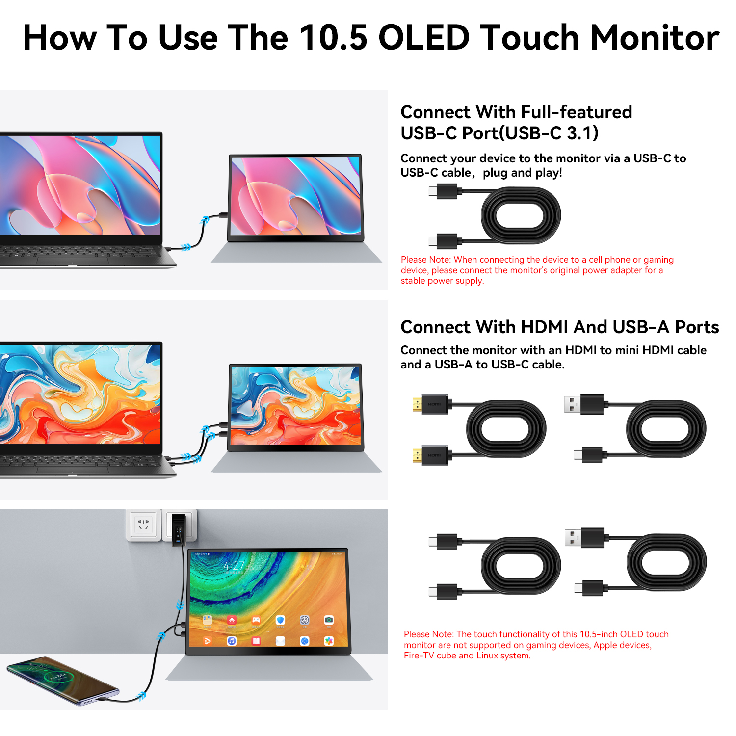 10.5-inch portable monitor 108 - Pc Gaming On Android reseña y precio
