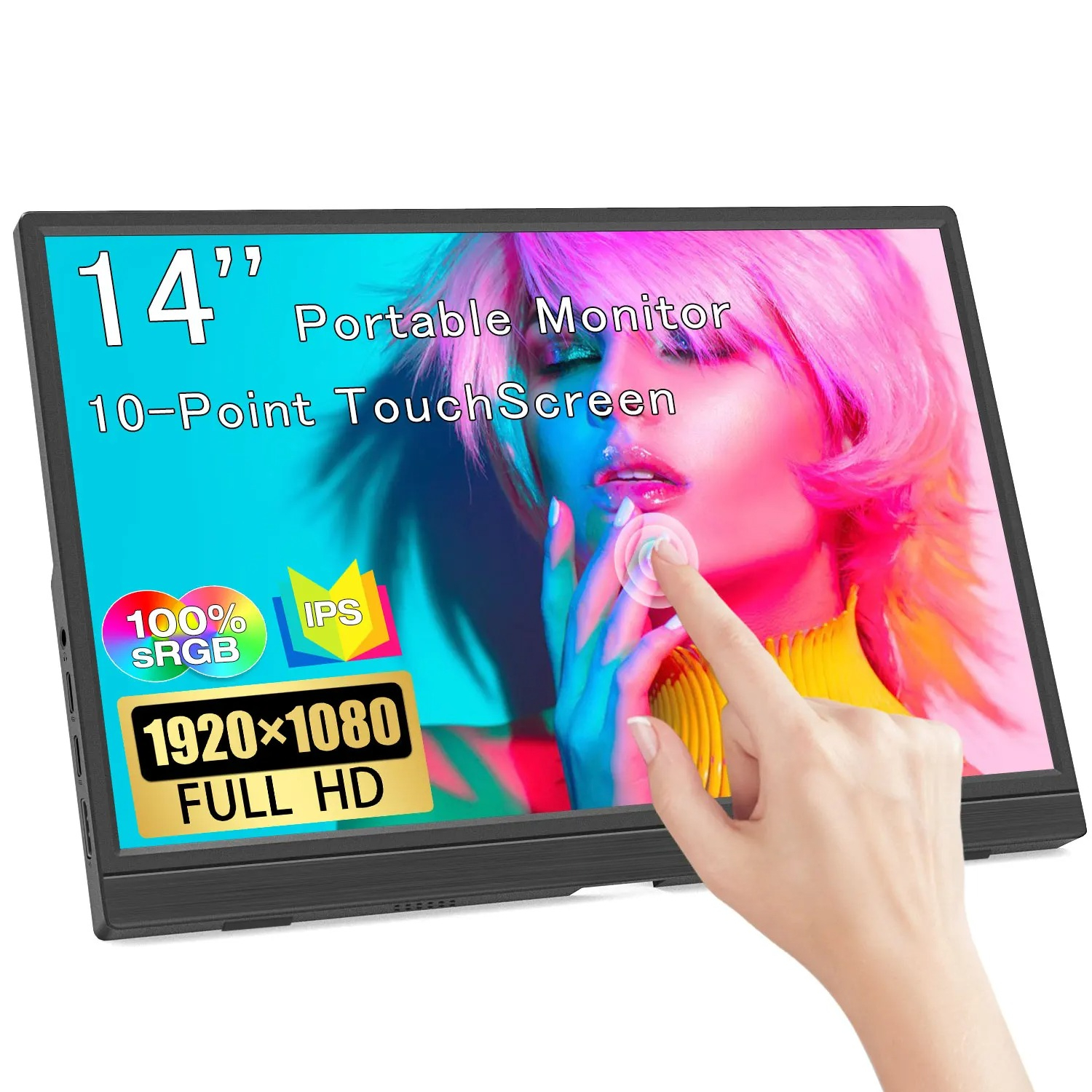 1920*1080 14-inch Portable Mon - Pc Gaming On Android reseña y precio