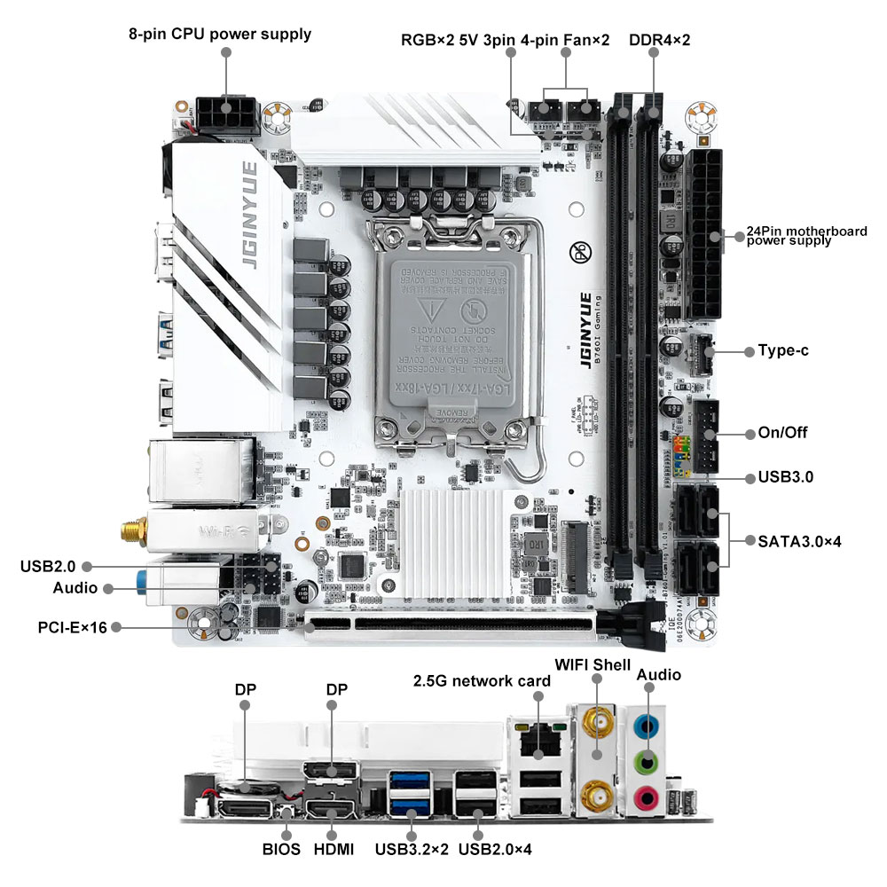 JGINYUE B760 Motherboard LGA 1 - Pc Gaming News reseña y precio