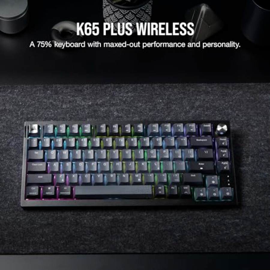 K65 Plus Wireless 75% RGB Mech - Pc Gaming Qwerty reseña y precio