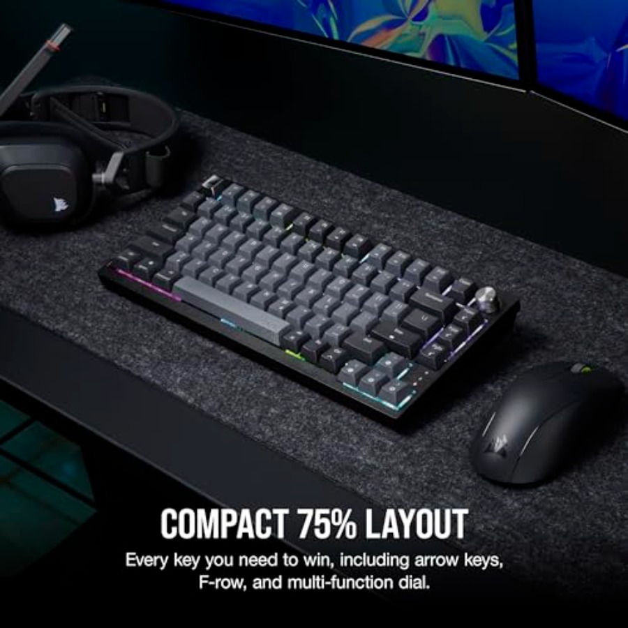 K65 Plus Wireless 75% RGB Mech - Pc Gaming Qwerty reseña y precio